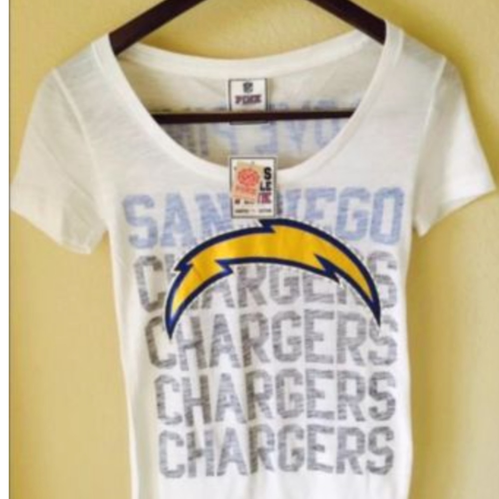 Victoria's Secret Charger Metallic Scoop Tee XS